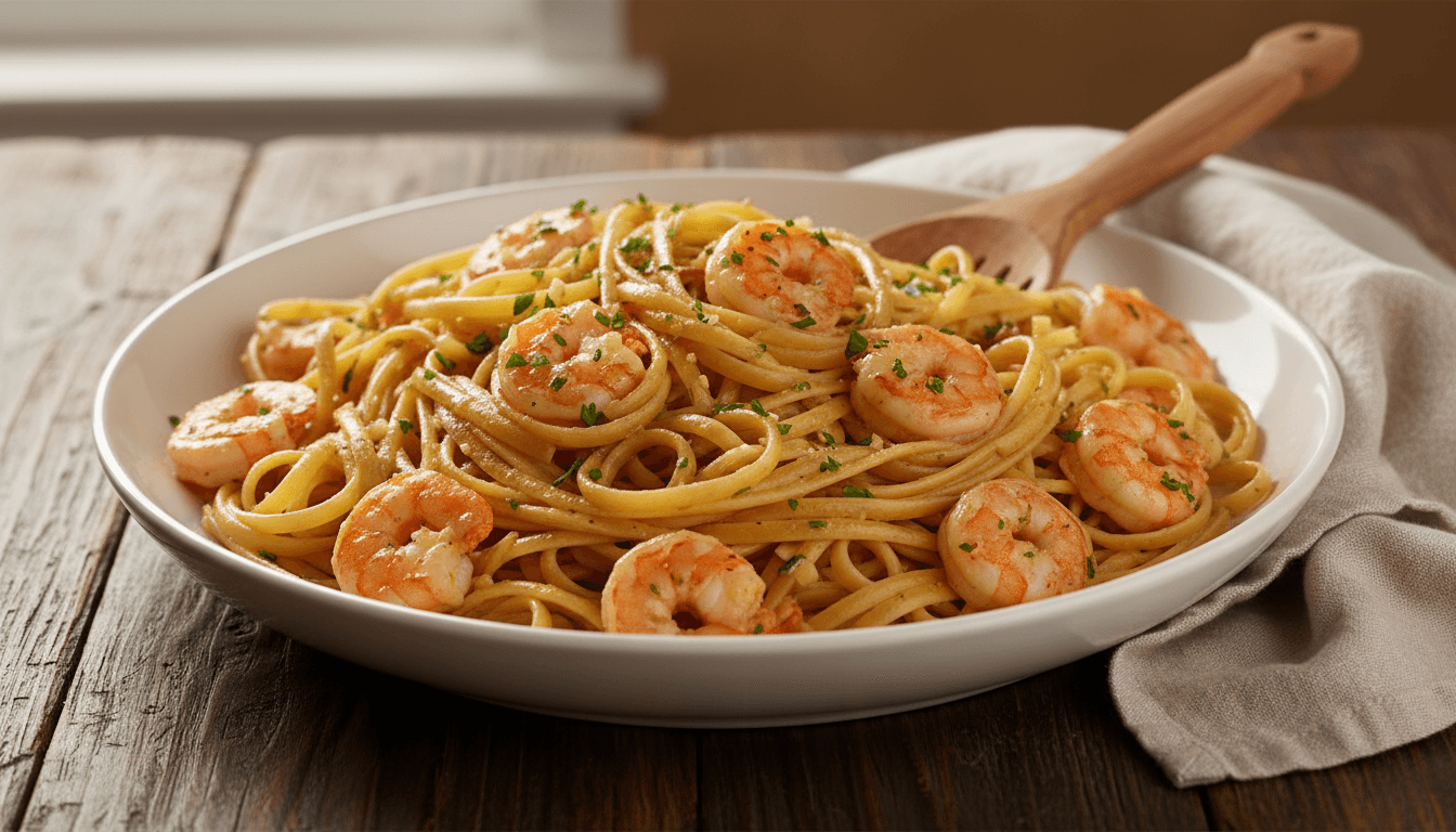 Garlic Butter Shrimp Pasta